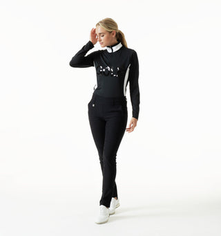 Daily Sports Netty Long Sleeve Half Neck - Black