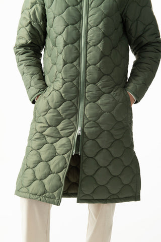 Daily Sports Bonnie Padded Long Length Coat - Moss