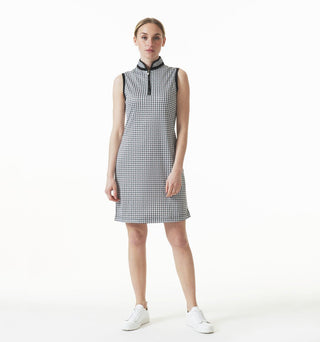 Daily Sports Fay Sleeveless Dress- Hound Tooth
