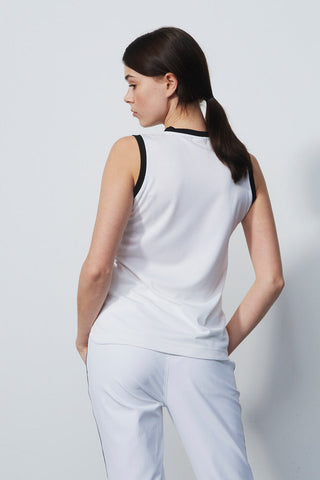 Daily Sports Massy Sleeveless Polo Shirt - White