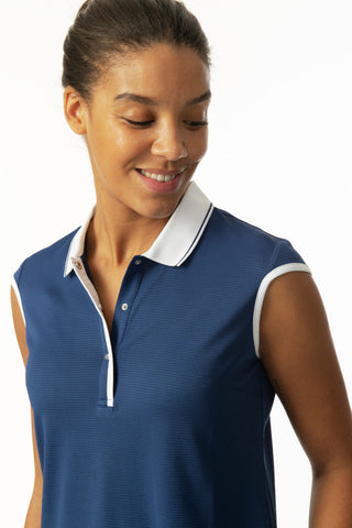 Daily Sports Helena Sleeveless Polo Shirt - Spectrum