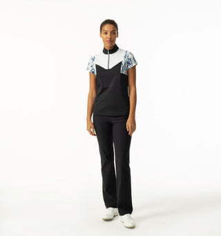 Daily Sports Iza Cap Sleeve Polo Shirt - Black