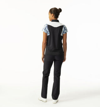 Daily Sports Iza Cap Sleeve Polo Shirt - Black