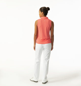 Daily Sports Peoria Sleeveless Golf Polo Shirt - Coral