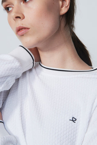 Daily Sports Mare Long Sleeve Sweatshirt - White
