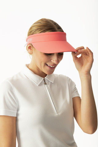 Daily Sports Marina Telephone Wire Golf Visor - Coral