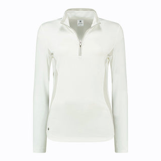Daily Sports Vichy Ladies Golf Half Neck Polo Shirt - White