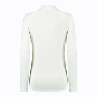Daily Sports Vichy Ladies Golf Half Neck Polo Shirt - White