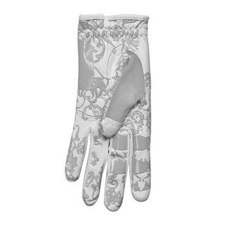 NSCO- Tan Through Synthetic Sun Gloves Floral Gripp - Grey