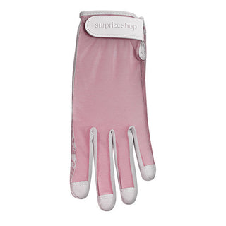 NSCO- Tan Through Synthetic Sun Gloves Floral Gripp - Pink