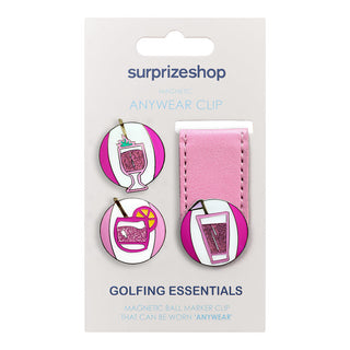 NSCO- Surprizeshop Cocktails For The Course Ball Markers and Anywear Clip Set
