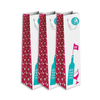 NSCO- 3 Pack Wine Bag - Get Me To The 19th Hole