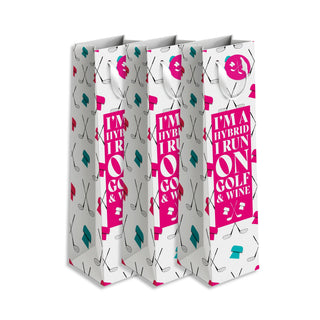 NSCO- Surprizeshop - 3 Pack Golf Wine Bags - Golf & Wine