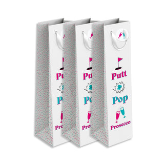 NSCO- Surprizeshop - 3 Pack Golf Wine Bags - Putt Pop Prosecco