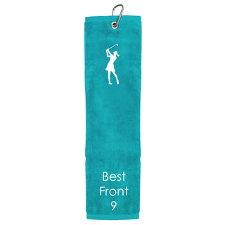 Best Front 9 Tri Fold Golf Towel Prize