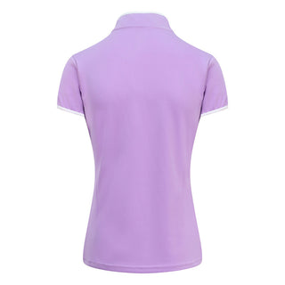 Bloom Cap Sleeve Ladies Golf Polo Shirt - Lilac