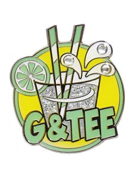 NSCO- Surprizeshop Golf Ball Marker & Visor Clip Set - 5 O'clock Somewhere