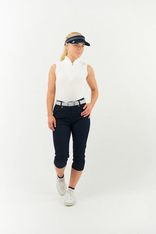 NSCO- Crystal Telephone Wire Golf Visor With Ball Marker - Navy