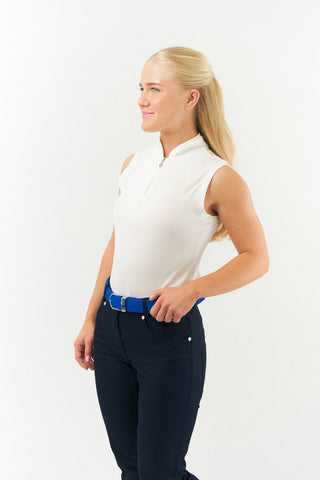 Lady Golfer Buckle Stretch Webbing Women's Golf Belt - Royal Blue