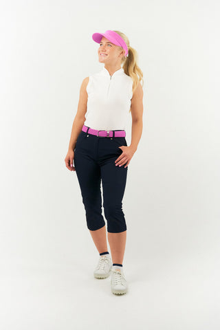 NSCO- Telephone Wire Ladies Golf Visor with Ball Marker -  Azalea