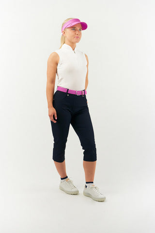 NSCO- Telephone Wire Ladies Golf Visor with Ball Marker -  Azalea