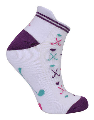 NSCO- 3 Pair Pack Of Multi Coloured Ladies Golf Socks