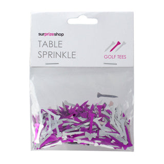 NSCO- Golf Tees Table Sprinkle Confetti - Pink and Silver