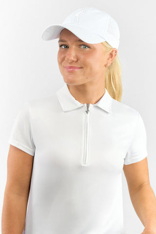 NSCO- Lady Golfer Vented Cap Embroidered - White