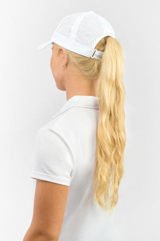NSCO- Lady Golfer Vented Cap Embroidered - White