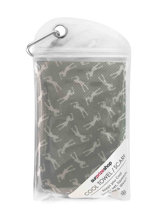NSCO- Lady Golfer Cool Scarf & Towel - Grey