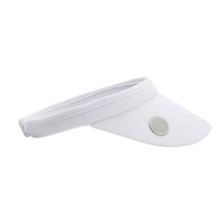 NSCO- Surprizeshop Clip Golf Visor with Ball Marker - White