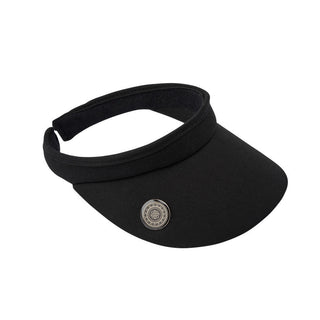 NSCO- Surprizeshop Clip Ladies Golf Visor with Ball Marker - Black