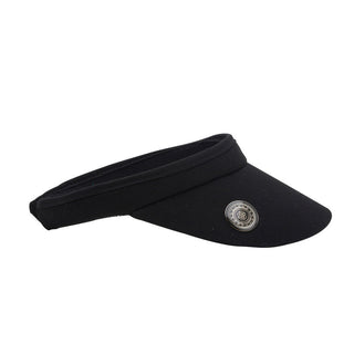 NSCO- Surprizeshop Clip Ladies Golf Visor with Ball Marker - Black