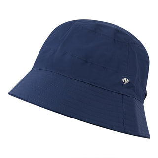 NSCO- Ladies Golf Waterproof Fleece Lined Bucket Rain Hat- Navy
