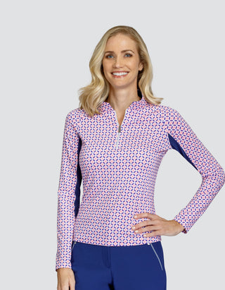 Tail Ladies Golf Shalia Long Sleeve Polo - Grand Geo