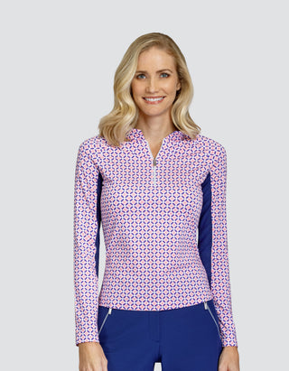 Tail Ladies Golf Shalia Long Sleeve Polo - Grand Geo