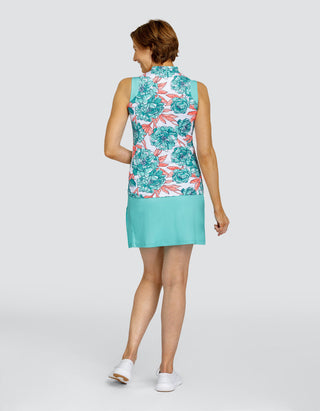 Tail Ladies Patti Sleeveless Polo - Peony Blooms