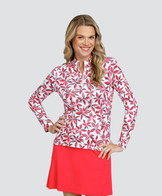 Tail Ladies Candice Long Sleeve Polo - Starflower