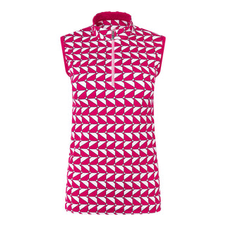 Tail Ladies Golf Aliza Sleeveless Polo - Diamond Geo