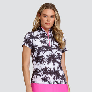 Tail Ladies Golf Amaya Short Sleeve Polo - Palm View