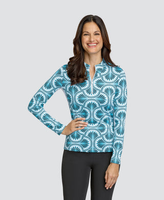 Tail Ladies Nashala Long Sleeve Polo - Cielo