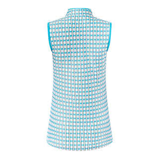 Tail Ladies Golf Draya Sleeveless Polo - Radiance Geo