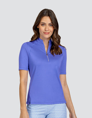 Tail Ladies Mitch Short Sleeve Golf Polo - Mystic Blue