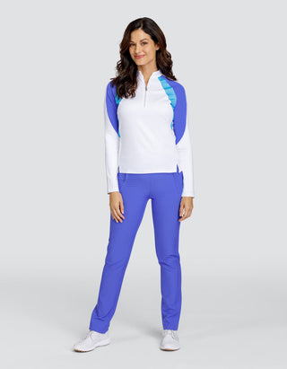 Tail Ladies Jossie Long Sleeve Polo - Mystic Blue