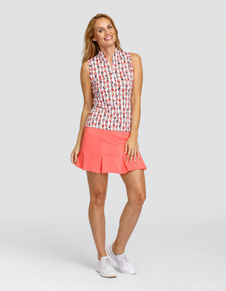Tail Ladies Vitoria Sleeveless Polo - Cassia Geo