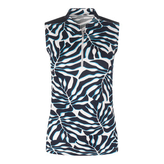 Tail Ladies Maleah Sleeveless Polo - Regal Oasis