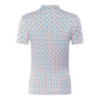 Tail Ladies Golf Rosalia Short Sleeve Top - Trellis Geo