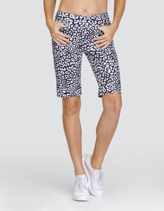 Tail Ladies Golf Mulligan Pull On Short 53cm- Black Leopard