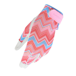 Tan Through Cabretta Leather Sun Glove - Chevron