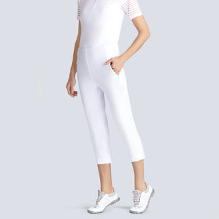 Tail Ladies Golf Allure Pull On Capri 83CM - White